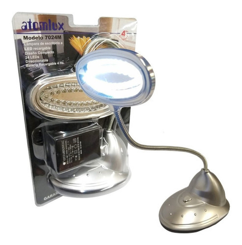 Lámpara De Escritorio Recargable Atomlux 24 Leds Flexible - comprar online
