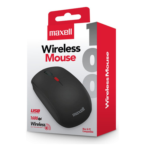 Mouse Inalámbrico Maxell Mowl-100 Usb 1600dpi Pc Y Mac - comprar online