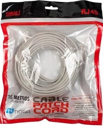 Patch Cord Cable De Red Rj45 A Rj45 10 Metros Noga - comprar online