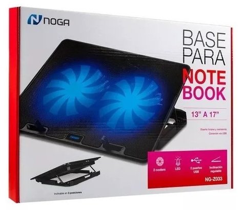 Base Gamer Refrigerante Para Notebook Con Led Noga Z033 - Computers Depot
