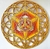 The Metatron Cube (Orange, Yellow and Golden Gradient)