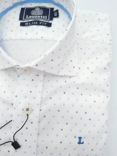 CAMISA BLANCA CIRCULOS - comprar online