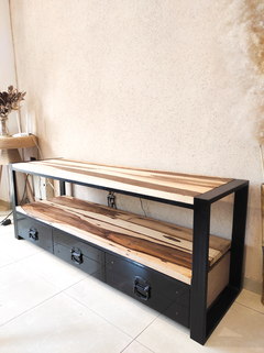 Rack de TV - Madera maciza de Guayubira