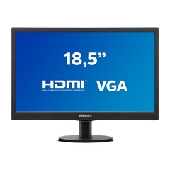 MONITOR PHILIPS 18.5 POL. LED HD WIDESCREEN HDMI - comprar online