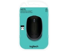 Mouse Óptico Sem Fio Logitech M170 - Preto/Cinza - loja online