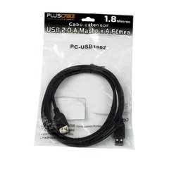 CABO EXTENSOR USB 2.0 PLUS CABLE 1,8M PC-USB1802 - loja online