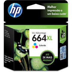 Cartucho HP 664XL Colorido - F6V30AB