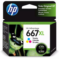 CARTUCHO HP 667XL COLOR 3YM80AL 8,0ML