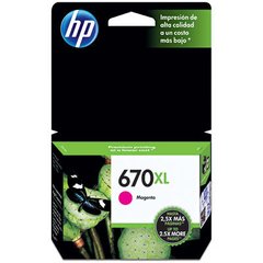 Cartucho HP 670XL Magenta - CZ119AB