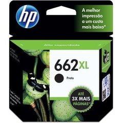 Cartucho HP 662XL Preto - CZ105AB