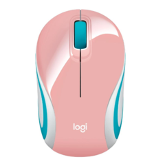 MOUSE MINI OPTICO LOGITECH WIRELESS M187 ROSA USB