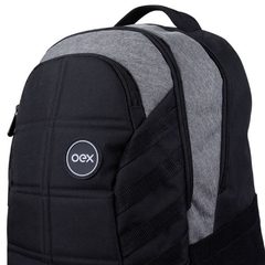 MOCHILA PARA NOTEBOOK 15.6 OEX CASUAL BK106 PRETO CINZA na internet