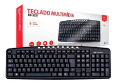 TECLADO MULTIMIDIA C3TECH KB-2237 PRETO USB - Infomaxy Tecnologia