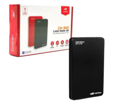 CASE PARA HD EXTERNO 2,5” C3Tech CH-300BK, USB 3.0, Preto