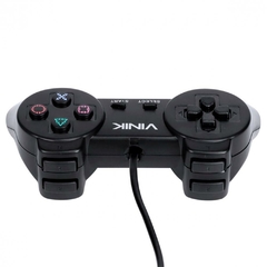 CONTROLE VINIK USB PARA PC E PLAY2 PRETO - Infomaxy Tecnologia