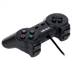 CONTROLE VINIK USB PARA PC E PLAY2 PRETO - loja online