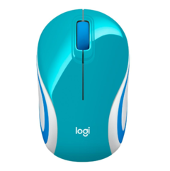 MOUSE MINI OPTICO LOGITECH WIRELESS M187 AZUL USB