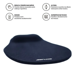 MOUSEPAD ERGONOMICO EM GEL MULTILASER AC021 - comprar online