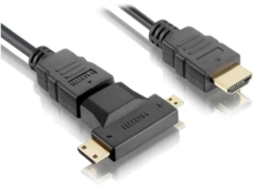 CABO HDMI COM ADAPTADOR MINI MICRO HDMI ELGIN 1,8M - comprar online