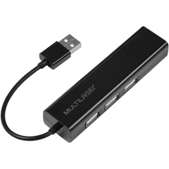 HUB USB MULTILASER 3 PORTAS USB 2.0 + 1 RJ45 AC304