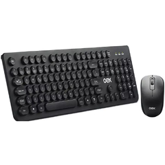 KIT TECLADO E MOUSE WIRELESS OEX POP+ TM410 CHUMBO - Infomaxy Tecnologia