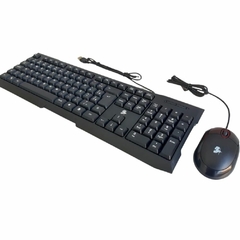 KIT TECLADO E MOUSE 5 MAIS KC-500 PRETO USB