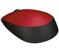 Mouse Óptico Sem Fio Logitech M170 - Vermelho na internet
