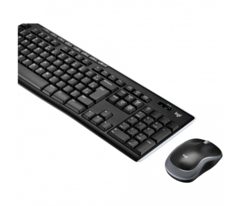 KIT WIRELESS LOGITECH TECLADO E MOUSE MK 270 PRETO - comprar online