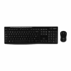 KIT WIRELESS LOGITECH TECLADO E MOUSE MK 270 PRETO - Infomaxy Tecnologia