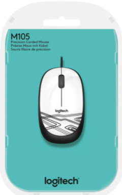 MOUSE LOGITECH M105 BRANCO USB 910-003138 - comprar online