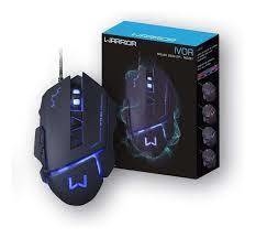 MOUSE GAMER WARRIOR IVOR PRETO MULTILASER MO261