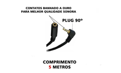 EXTENSOR P2 MACHO P2 FEMEA TBLACK GOLD 5 METROS na internet