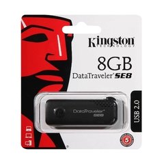 PENDRIVE KINGSTON 8GB PRETO DTSE8