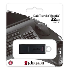 PENDRIVE KINGSTON 32GB DTX/32GB PRETO USB 3.2