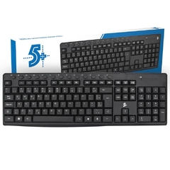 TECLADO WIRELESS OFFICE PRETO 015-0081 5+