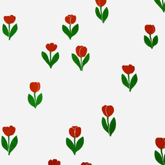 Tela batista estampada tulipanes 02 - tienda online