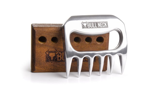 BBQ Bear Claws of Aluminum with customized wood support - buy online