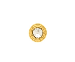 Brinco Glam ouro com Rivoli 15mm - comprar online