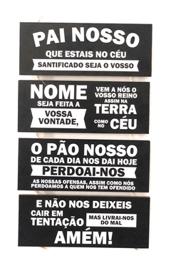 Placa Oração Pai Nosso