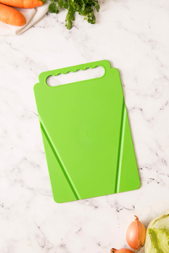 Tabla de picar verde plegable 27x18cm pvc - comprar online