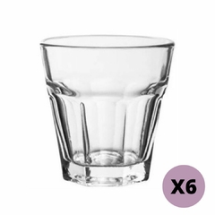 Vaso vidrio Oslo flint 100ml set x3 rigolleau - comprar online
