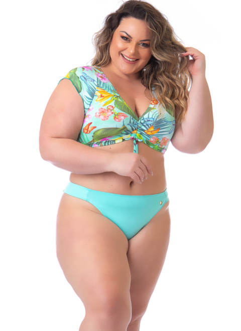 Biquíni Plus Size Paros sem Bojo Estampado