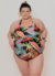 Maiô Plus Size Estampado com Alças Ajustáveis