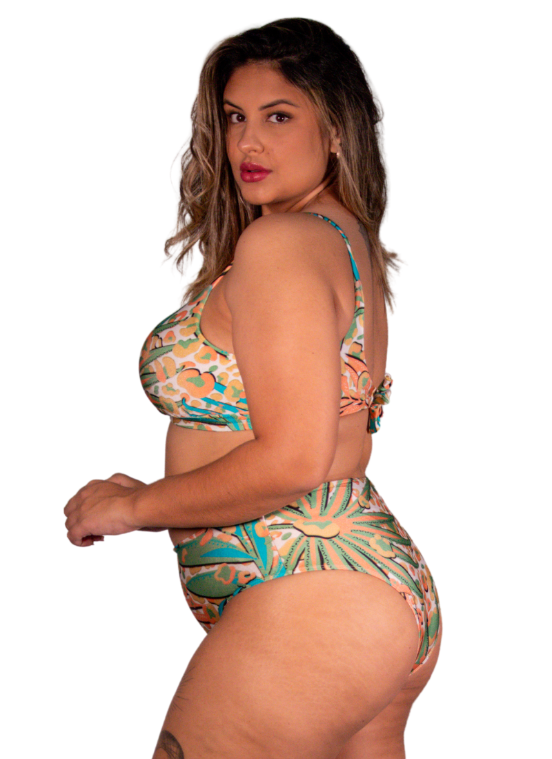 Biquíni Plus Size Paros sem Bojo Estampado