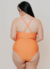 Maiô Plus Size Laranja com Alças Ajustáveis - comprar online