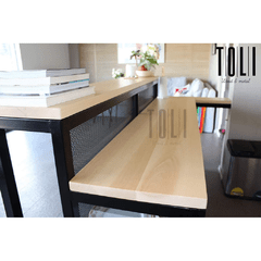 Barra de doble altura - TOLI - Wood & Metal - Muebles de calidad