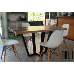 Mesa Trapecio - TOLI - Wood & Metal - Muebles de calidad