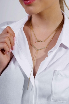 Collar corbata Constelación en plata sin o con baño de oro - Lily Silvestre - Joias personalizadas e exclusivas