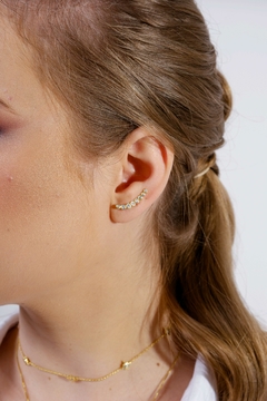 Pendiente earcuff Constelación en oro con Zafiros blancos o Brillantes - tienda online