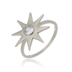 950 Sterling Silver Sun Ring gold plated or not